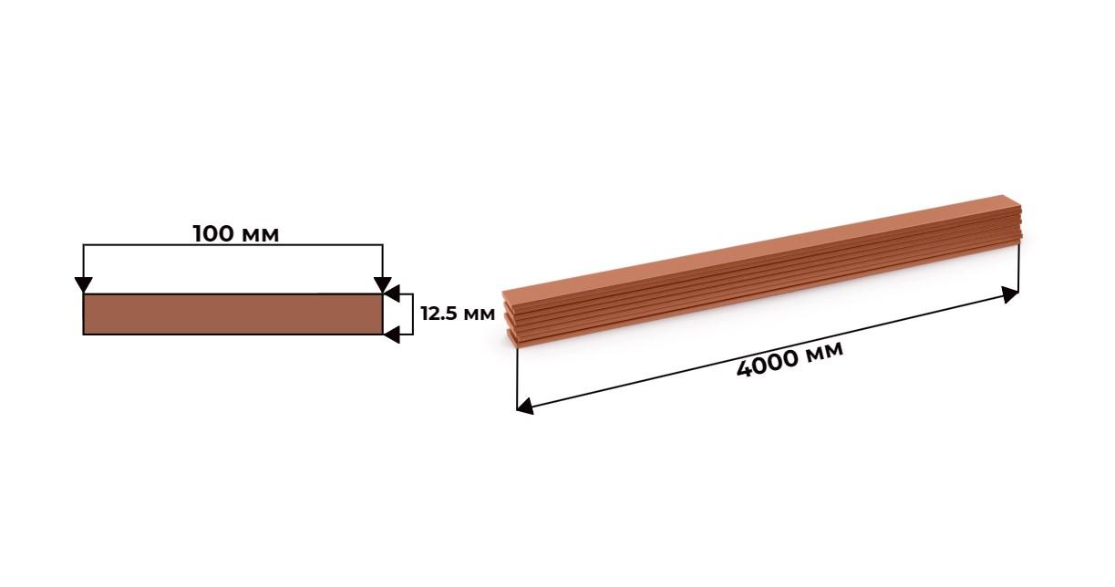 шина медная ШМТ 12.5x100 М1